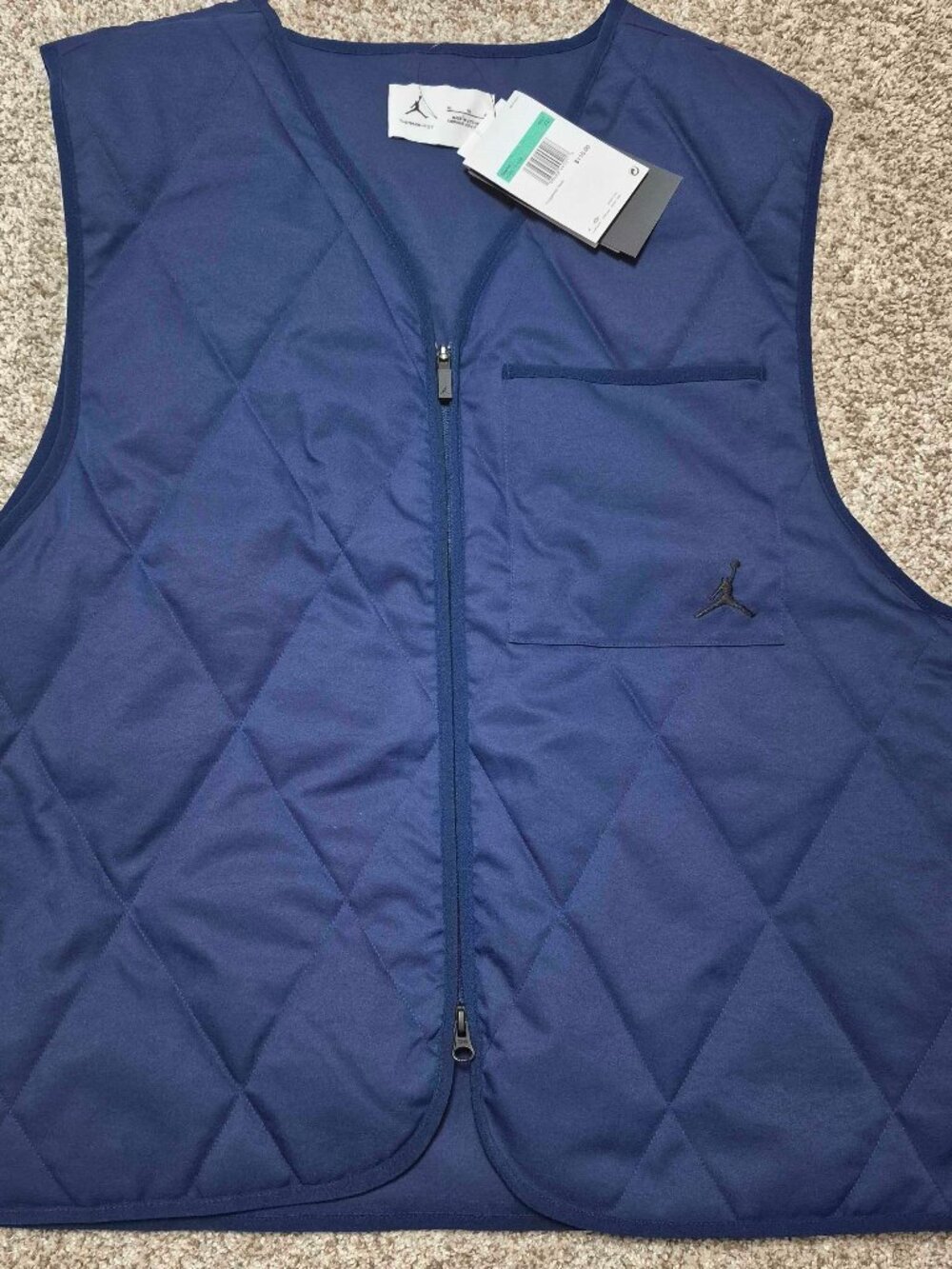 Jordan golf quilted full zip puffer vest